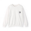 Alien Hiker Crewneck Sweatshirt — Cute Green Alien on Mountain Graphic