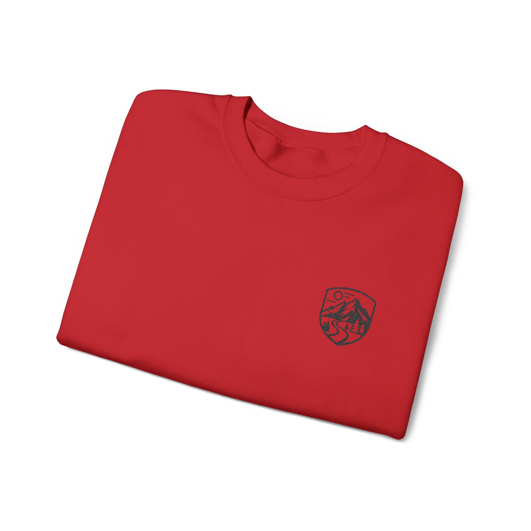 Red Crest Logo Crewneck Sweatshirt