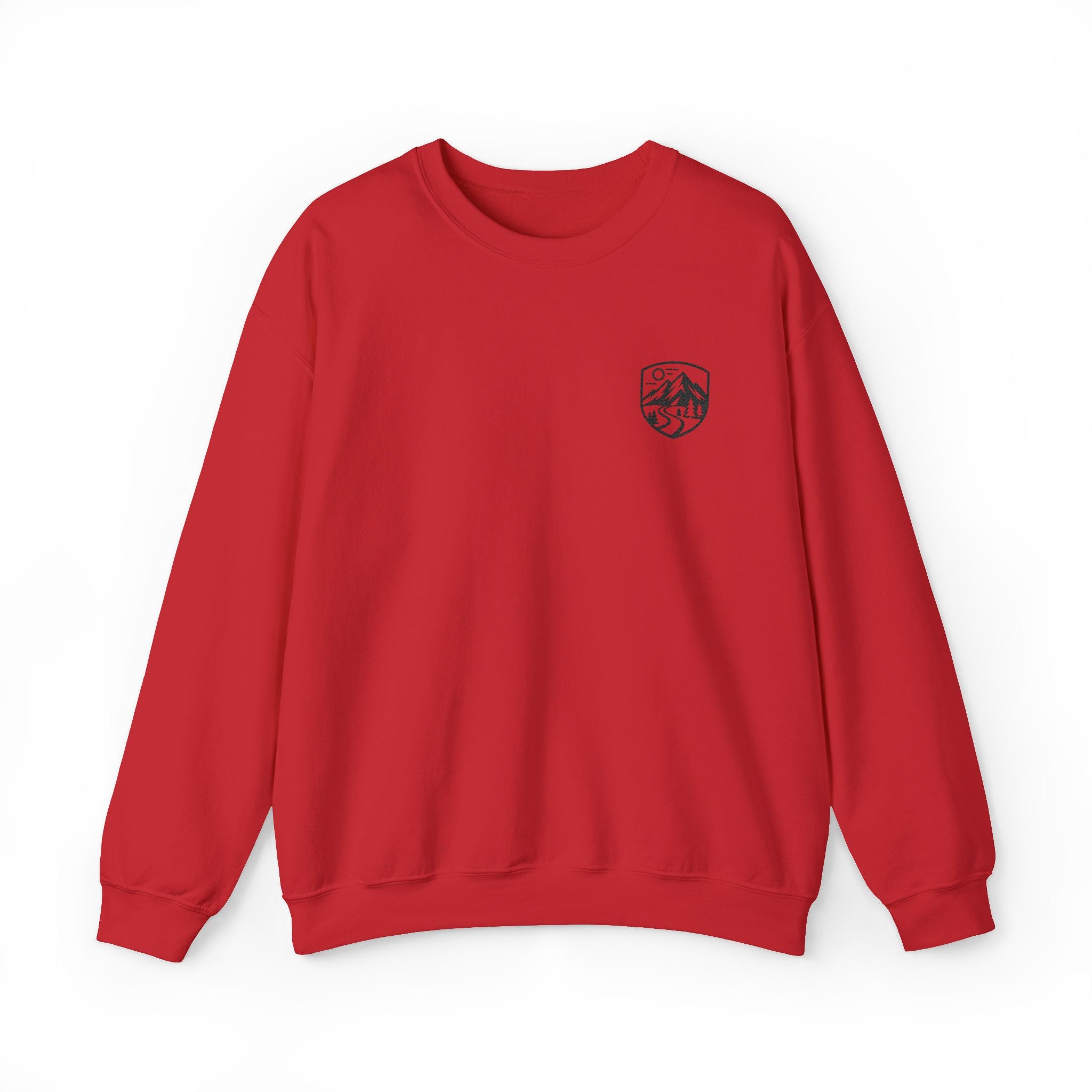 Red Crest Logo Crewneck Sweatshirt