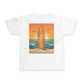 Youth Surfboard Sunset Tee — Kids Beach Surf T-Shirt